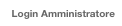 Login Amministratore
